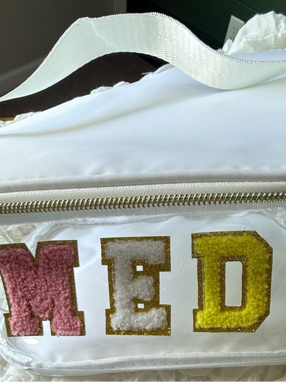 White Clear Med Bag